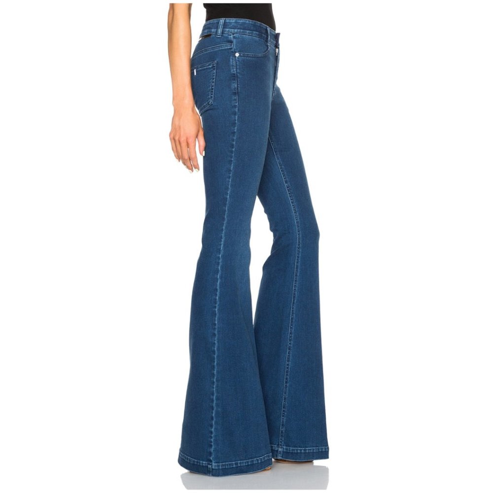 Stella McCartney - BRAND NEW With Tags, Pacific Blue, The 70s Flare Jeans - Picture 4 of 7
